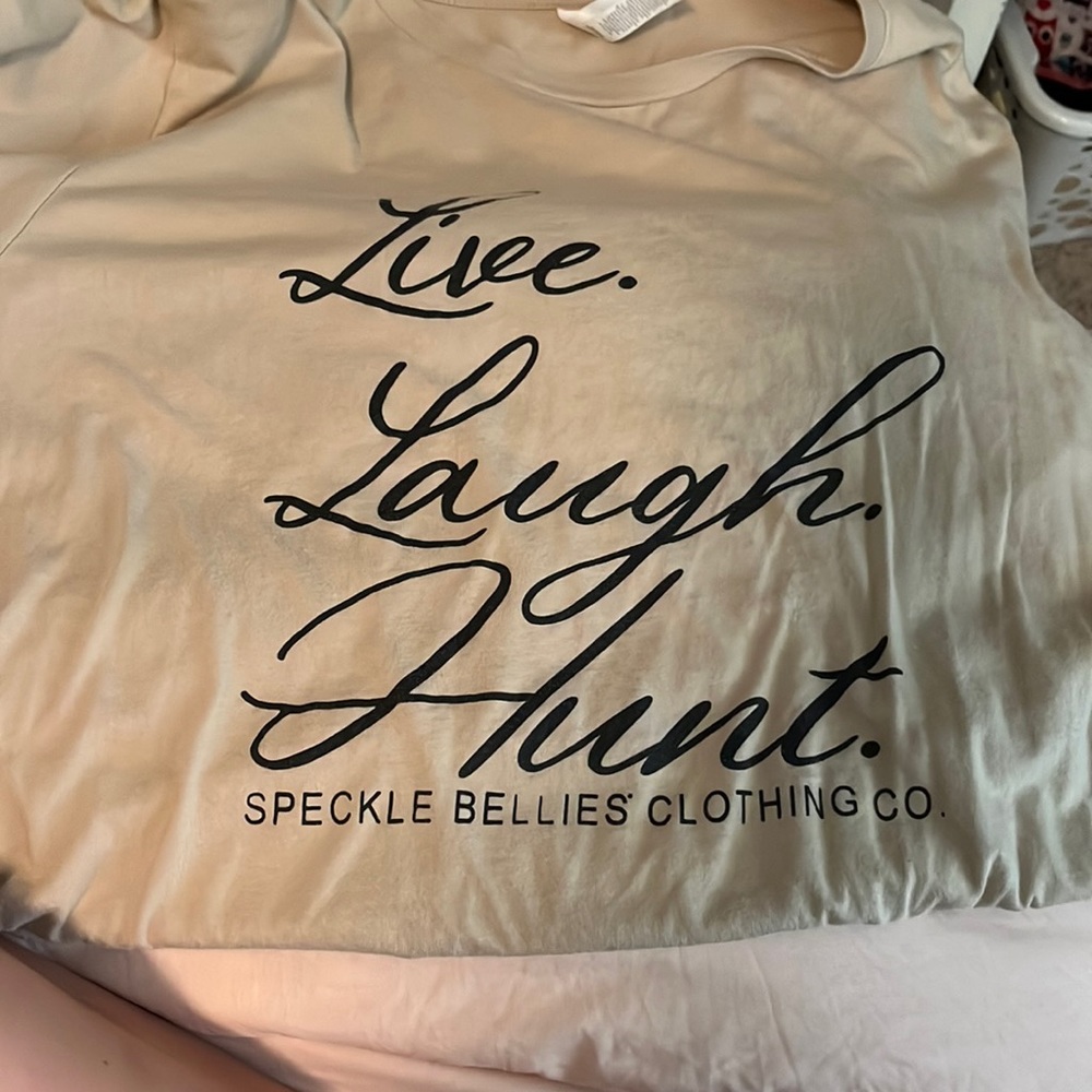 Tan tee shirt